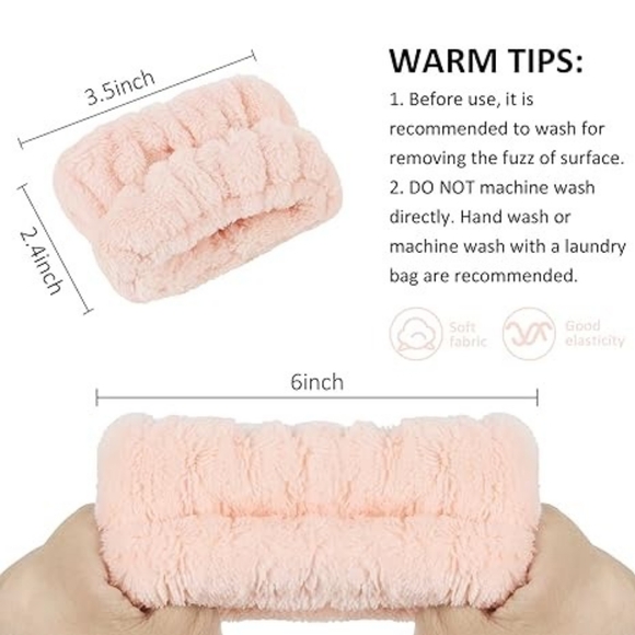 WHAVEL 6 Pairs Face Washing Wristbands Wrist Towels for Washing Face, Absorbent main image 4